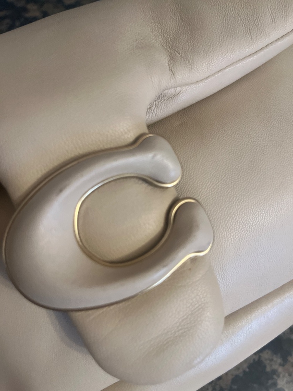 Coach Pillow Tabby 26 Leather Shoulder Bag Ivory - Picture 8 of 8